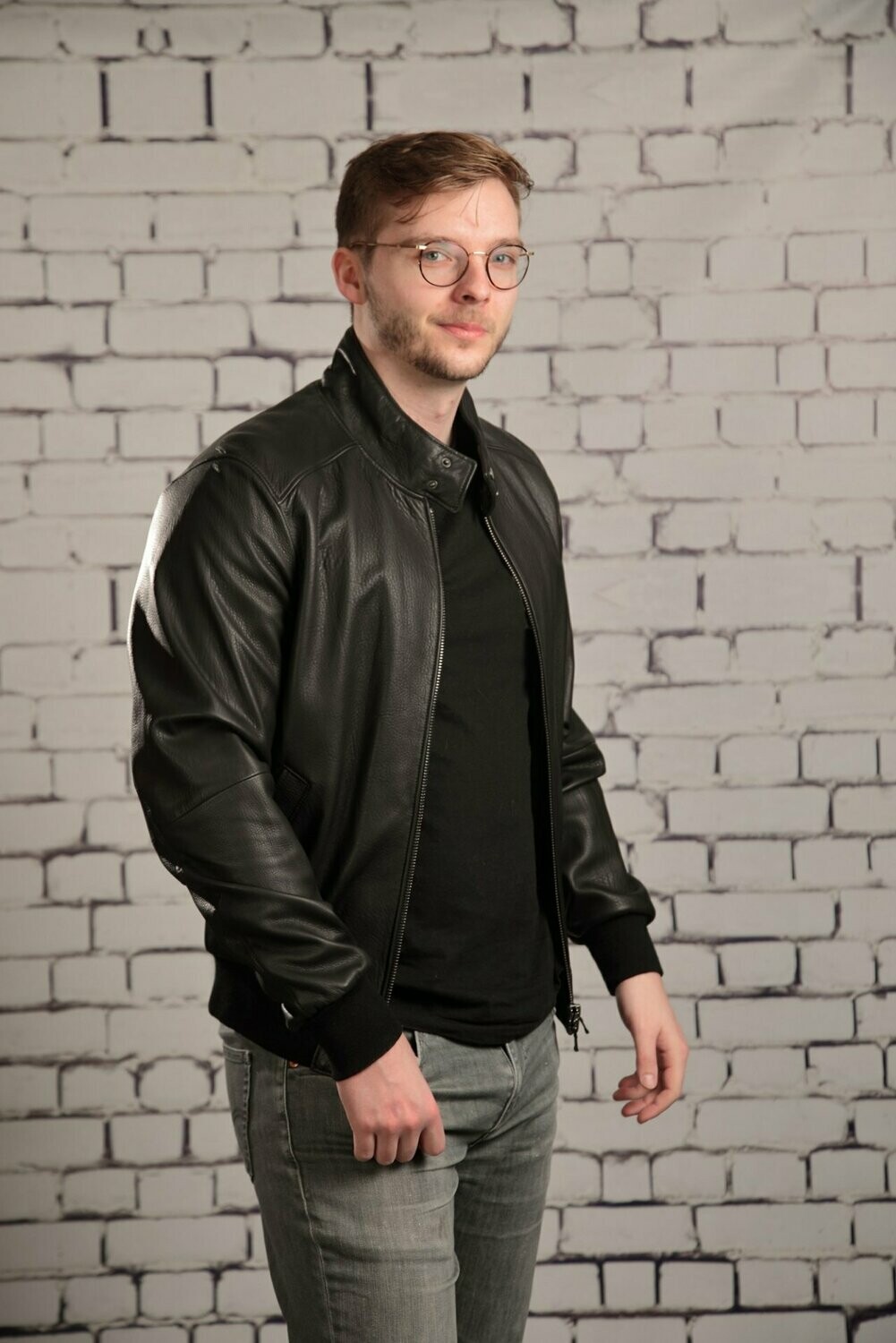 Herren - Leder - Blouson