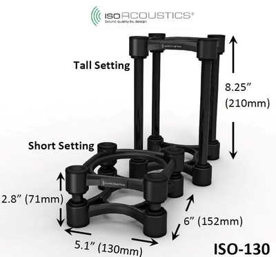 IsoAcoustics ISO-130 Isolation Stands