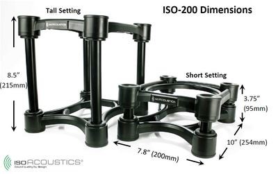 IsoAcoustics ISO-200 Isolation Stands