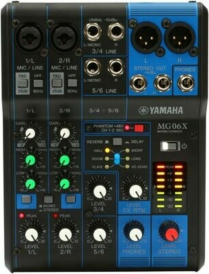 Yamaha MG06X (6 channel mixer)