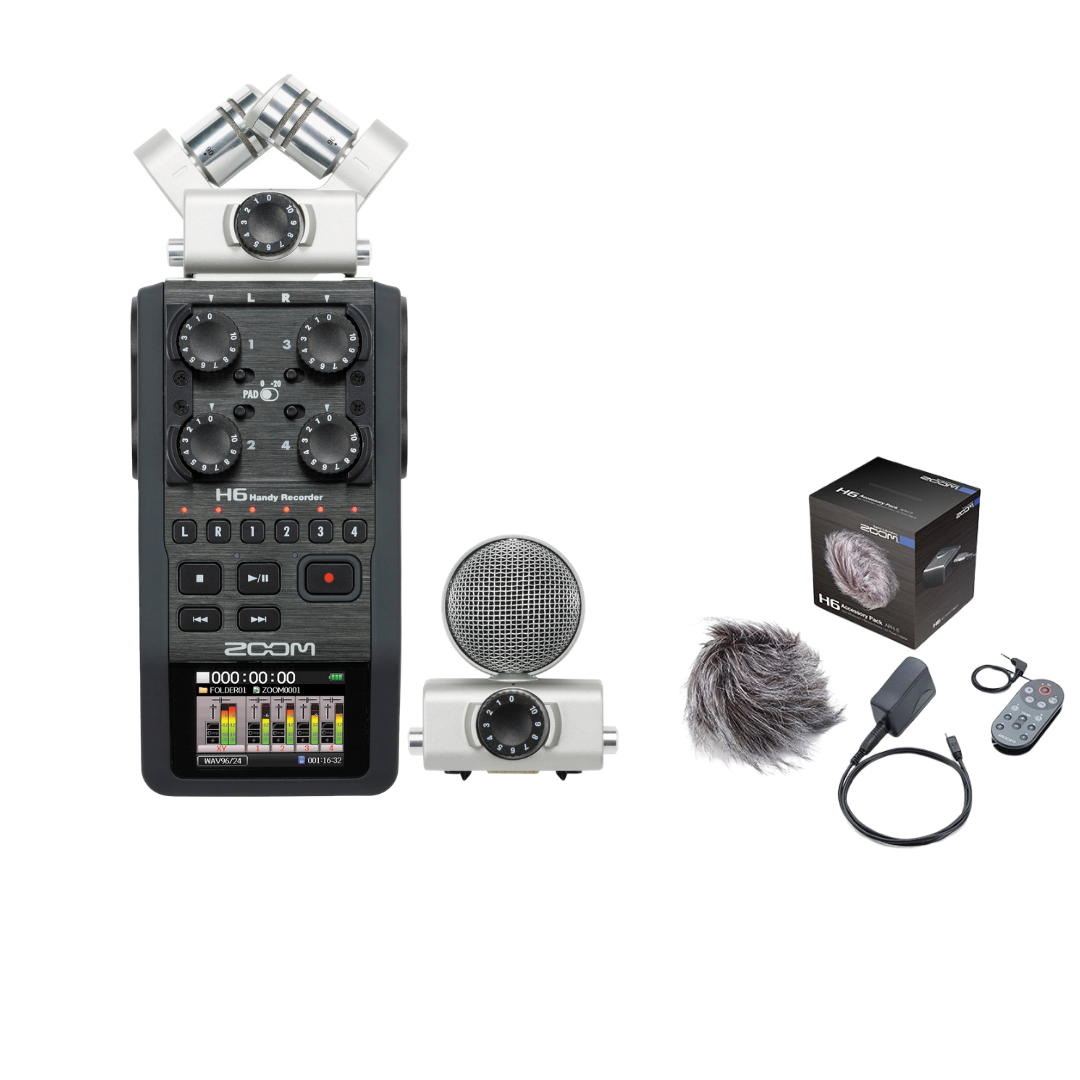 【1 月優惠套裝】Zoom H6 手提錄音器 + APH-6 配件