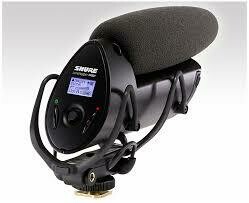 Shure VP83F camera-mount condenser microphone with integrated flash