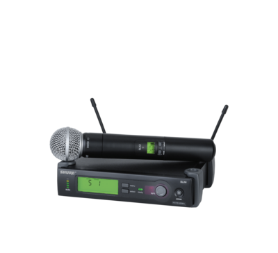 SLX24/SM58
(WIreless Microphone System with SLX2/SM58 Handheld Transmitter)