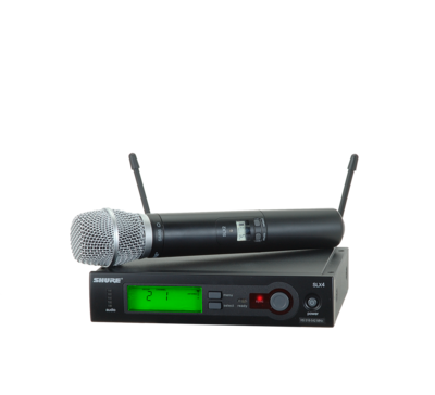 Shure SLX24/SM86
(Wireless Microphone System with SLX24/SM86 Handheld Transmitter)