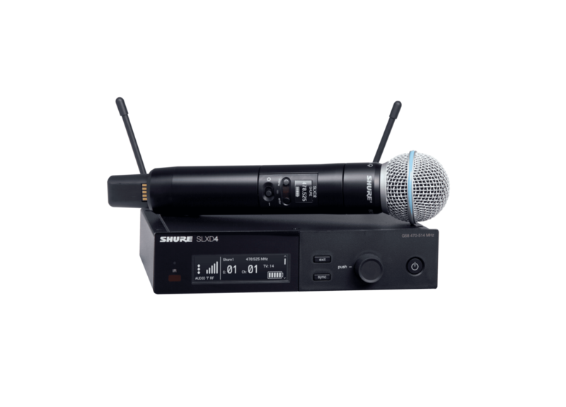 Shure SLXD24/B58
Wireless System with Beta®58A Handheld Transmitter