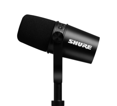 Shure MV7 BLACK (Podcast Microphone with USB + XLR)