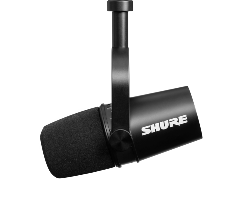 Shure MV7 BLACK (Podcast Microphone with USB + XLR)
