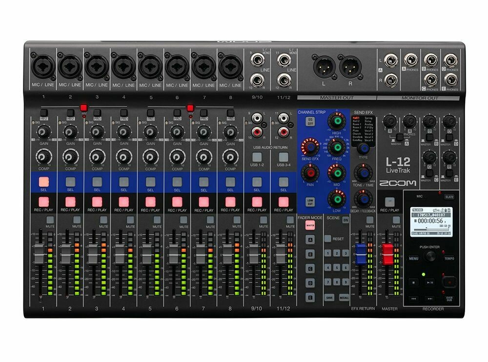 Zoom LIVETRAK L-12 (Digital Mixer + Recorder)