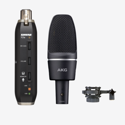 4月限定【X2U + C3000套裝】: Shure X2U 輕便電腦錄音界面 + AKG C3000 咪高峰套裝 4月限定【X2U + C3000套裝】: Shure X2U 輕便電腦錄音界面 + AKG C3000 咪高峰套裝