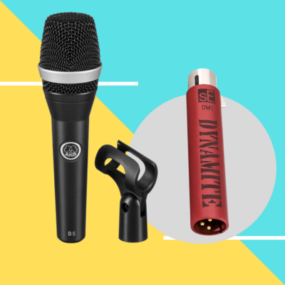 【6月優惠套裝】sE Electroincs DM1 Dynamite Mic Pre + AKG D5 有線咪 【6月優惠套裝】sE Electroincs DM1 Dynamite Mic Pre + AKG D5 有線咪