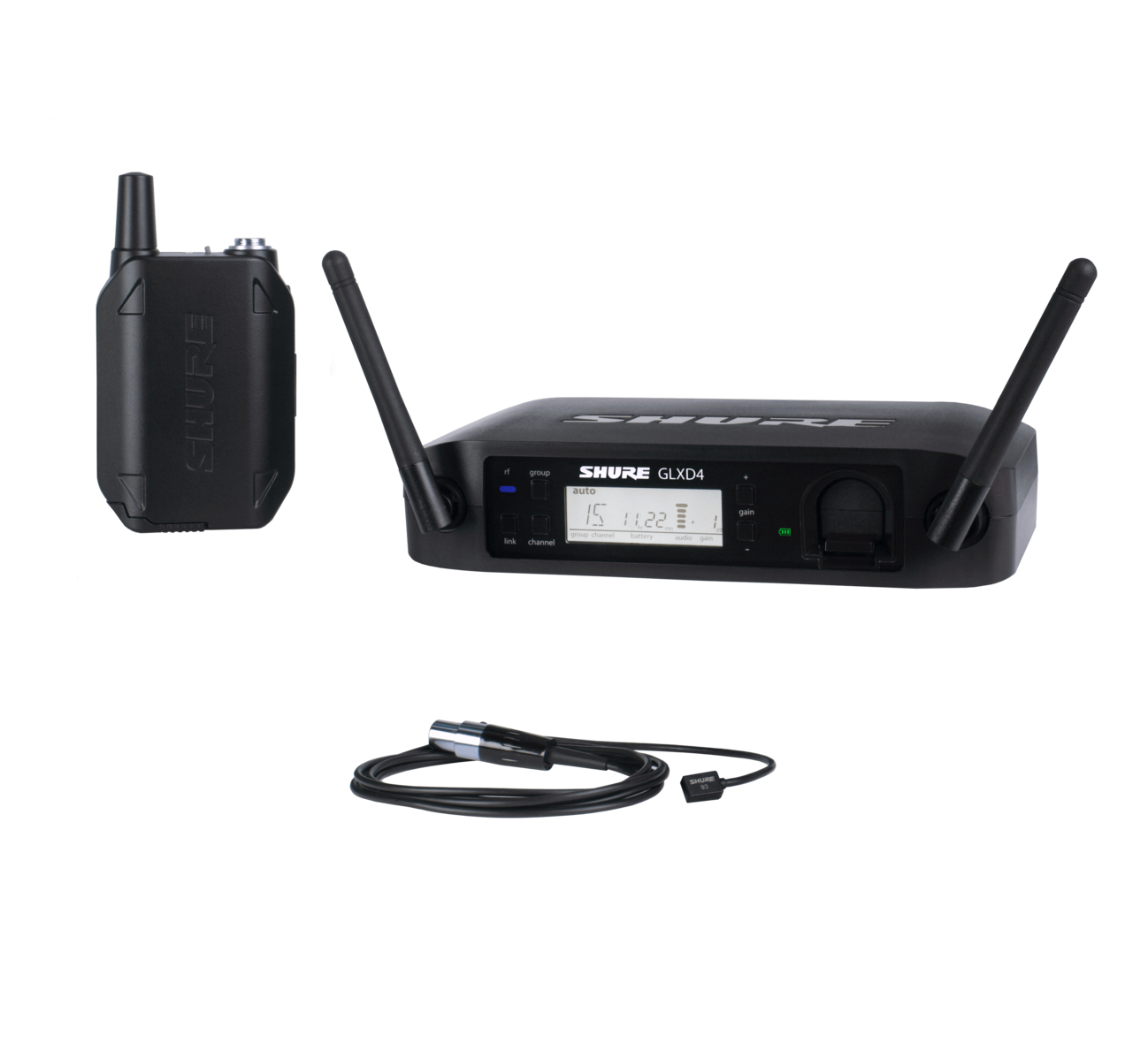 【10月優惠】Shure GLXD14/93 Wireless Lavalier Microphone System (2.4G)