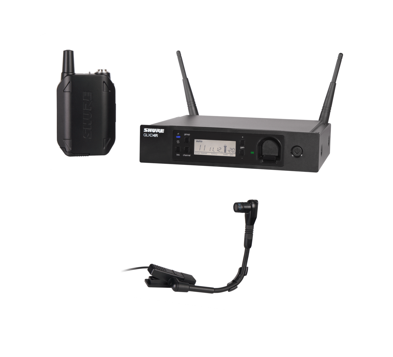 【5月優惠】Shure GLXD14R/B98 Digital Wireless Instrument Microphone System (2.4 GHz)