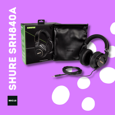 Shure SRH840A 專業錄音室耳機