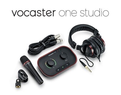 【5月優惠】Focusrite Vocaster One Studio (Podcasting package)