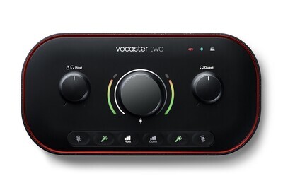 #全新 #清貨 #3年保養 Focusrite Vocaster Two Studio (Podcasting package) , 送: 口水擋 + 夾台 mic stand