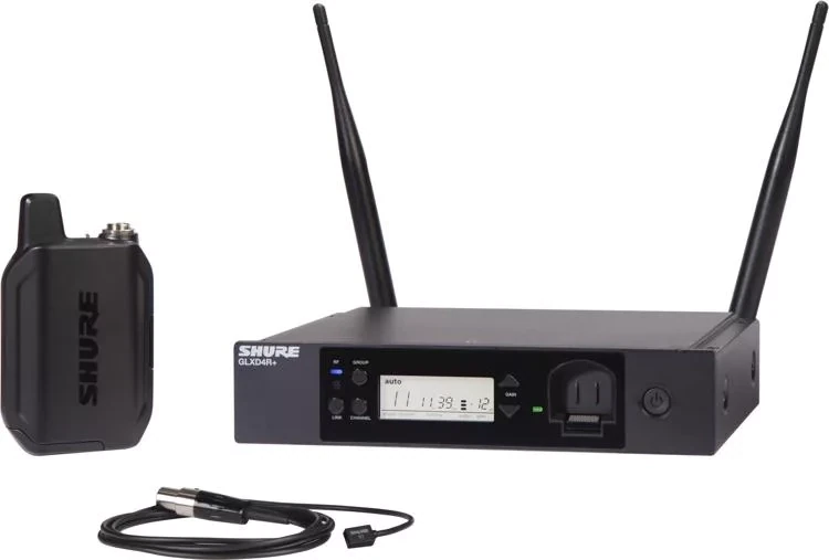 Shure GLXD14R+/93
(Digital Wireless Rack System with WL93 Lavalier Microphone)