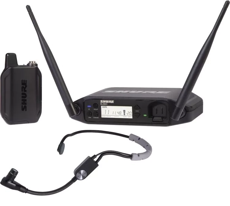Shure GLXD14+/SM35
(Digital Wireless Headset System with SM35 Headset Microphone)
