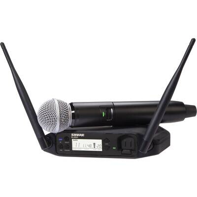 Shure GLXD24+/SM58
(Digital Wireless Handheld System with SM58® Vocal Microphone)