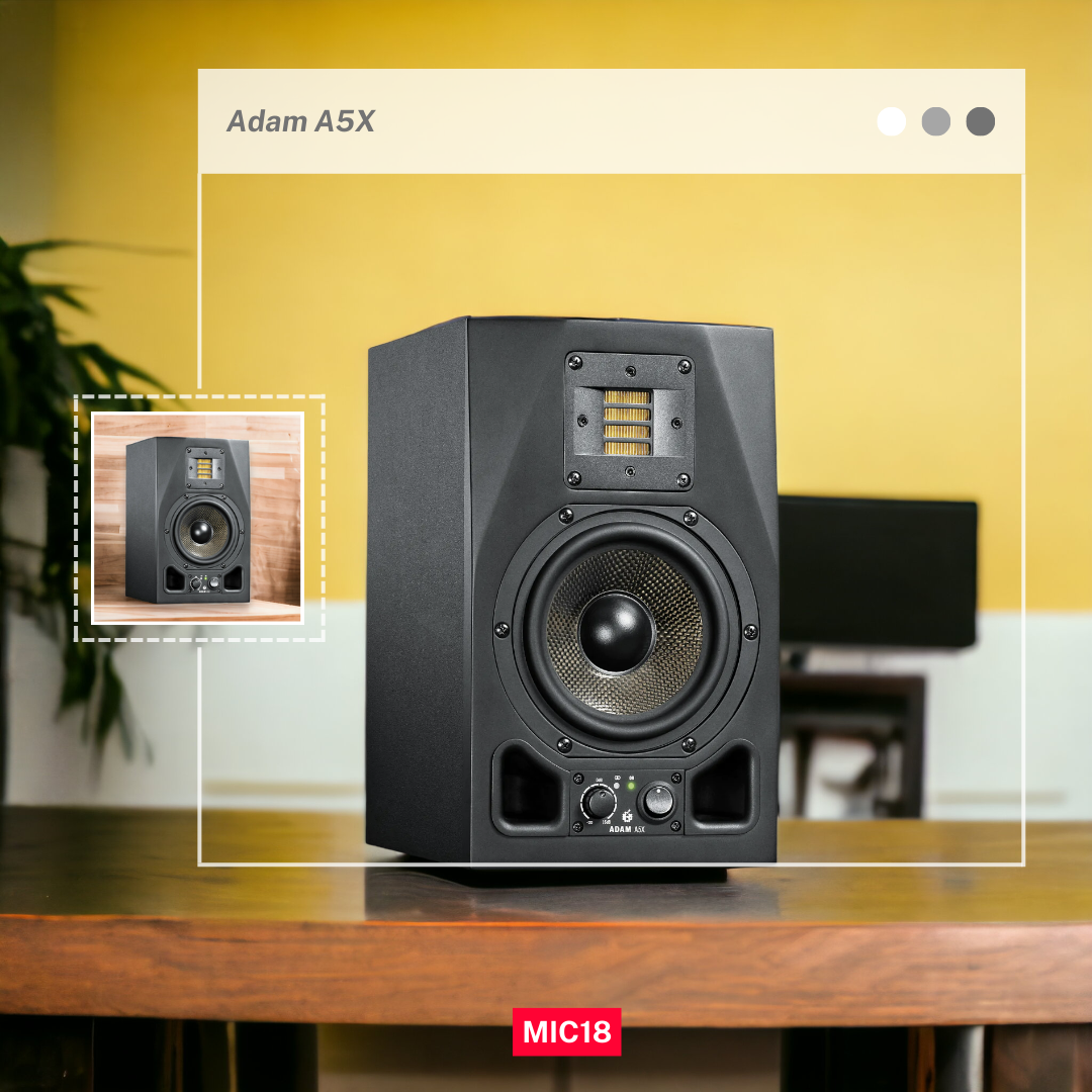 【7月優惠】Adam Professional Audio A5X 5.5" 100W Active 2-Way Studio Monitor 【標價為1只，必須同時購買2只】
