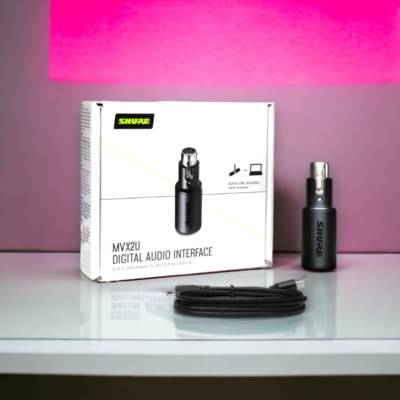 Shure MVX2U XLR 至 USB 介面 (audio interface)