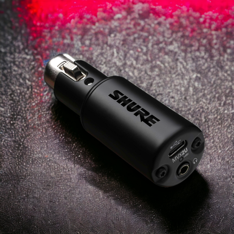 Shure MVX2U XLR 至 USB 介面 (audio interface)