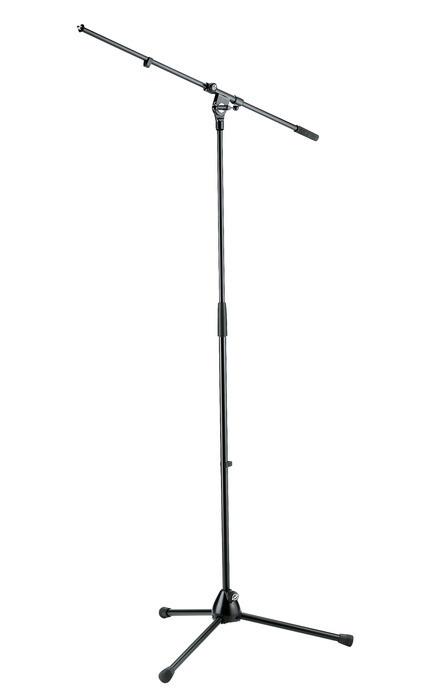 K&M 21020 Tripod Microphone Stand with Boom (Black)
