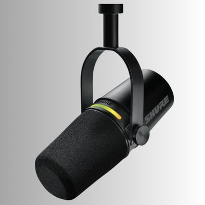 Shure MV7+ podcast microphone (Black)