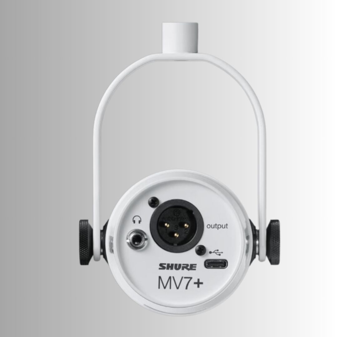 Shure MV7+ podcast microphone (WHITE)