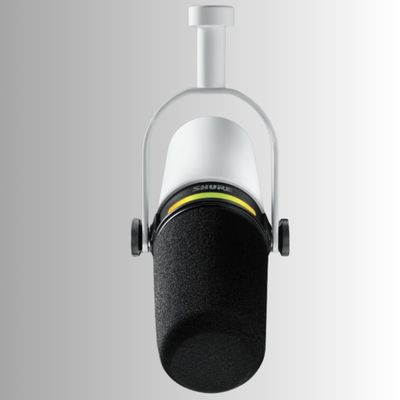 Shure MV7+ podcast microphone (WHITE)