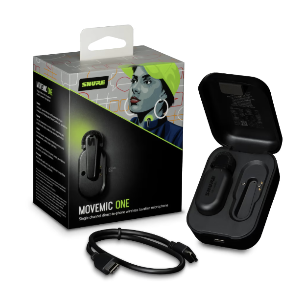 Shure MoveMic One
(Single-Channel Wireless Lavalier Microphone)