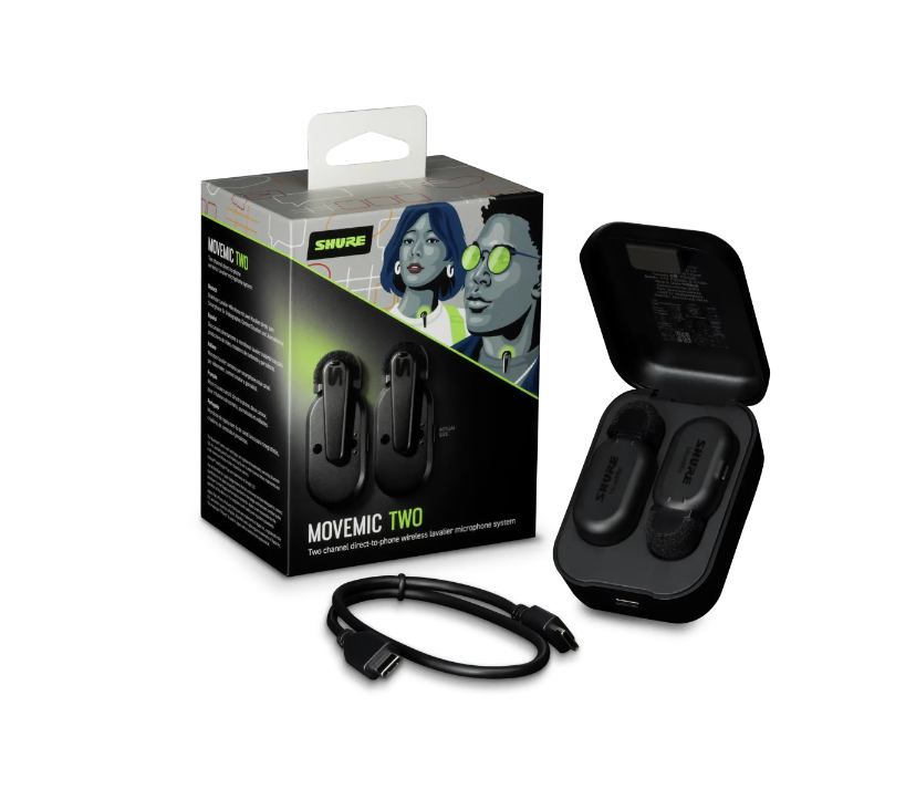 Shure MoveMic Two 雙頻道無線領夾式咪高峰系統