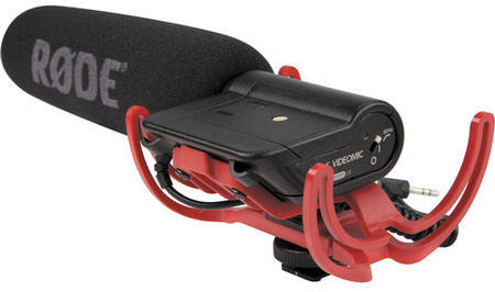 Rode Videomic with Rycote Lyre shock mount suspension
