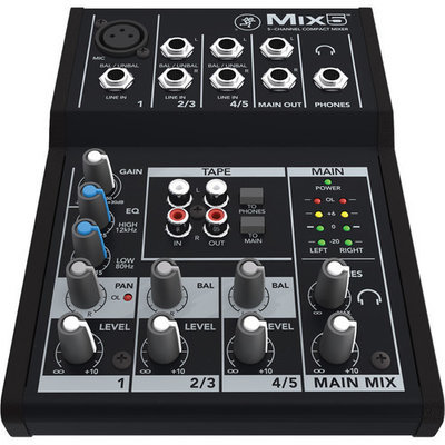 Mackie Mix5 (5 channel compact mixer)