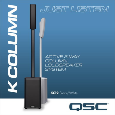 QSC KC12 便攜式音柱 (Powered 3-Way Column loudspeaker System )