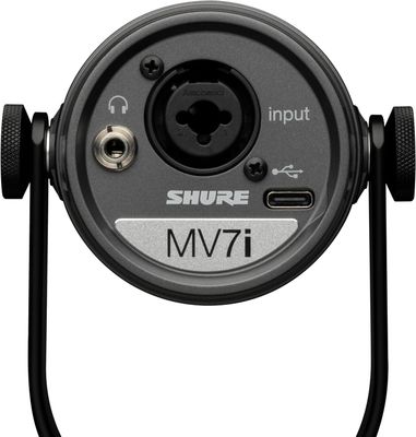 Shure MV7i 智能雙通道 USB 麥克風與音訊介面