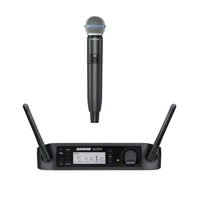 【7月優惠】Shure GLXD4 接收器 + GLXD2/B58 手持無線咪系統
