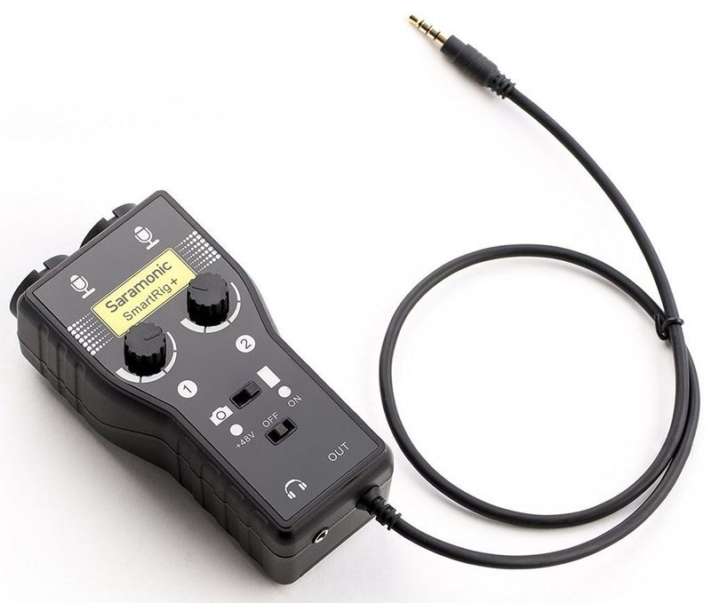 Saramonic SmartRig+  (portable microphone/guitar interface)
