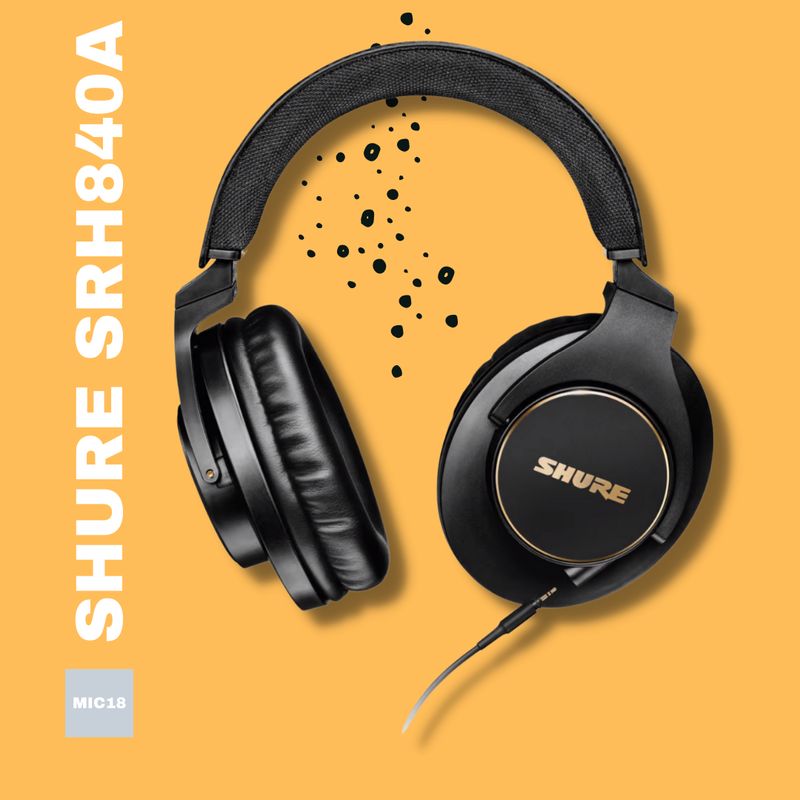 Shure SRH840A 專業錄音室耳機 Shure SRH840A 專業錄音室耳機