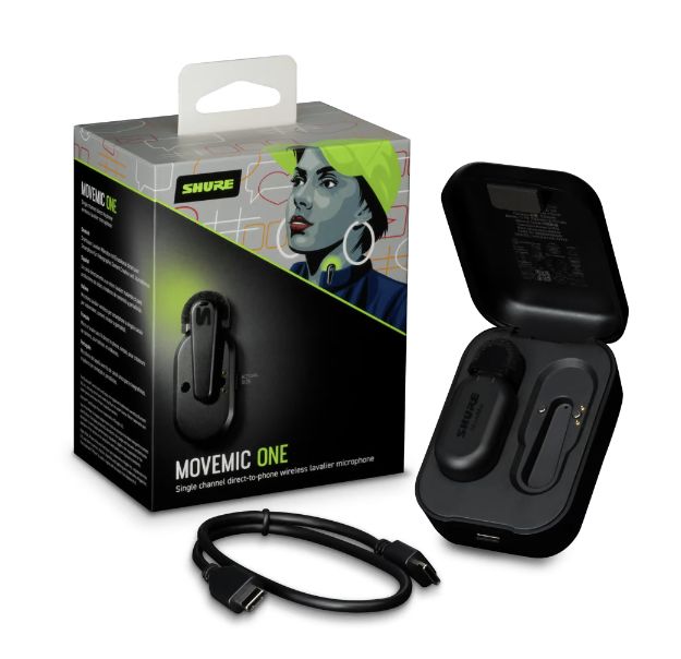 Shure MoveMic One
(Single-Channel Wireless Lavalier Microphone)
