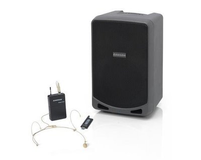 Samson Expedition XP106wDE (Rechargeable Portable PA System with beige headset)