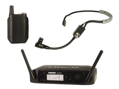 Shure GLXD14R/SM35 GLX-D ADVANCED DIGITAL WIRELESS HEADSET SYSTEM WITH SM35 HEADSET MICROPHONE (2.4Ghz digital)
