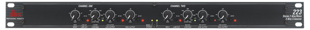 DBX 223 Stereo 2-Way/Mono 3-Way Crossover DBX 223 Stereo 2-Way/Mono 3-Way Crossover