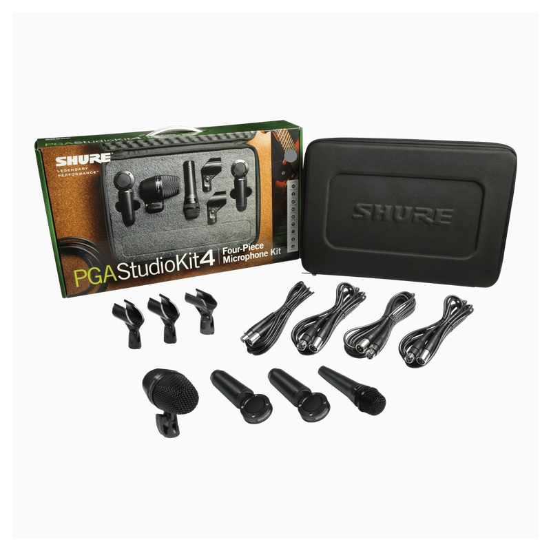 Shure PGA STUDIO KIT4 Microphone Kit (包括: PGA52 x1 , PGA57 x1, PGA181 x2)