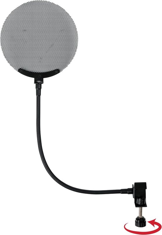 Gator Metal pop filter (金屬篩網防噴罩｜12.4″ 鵝頸防噴擋 / 防噴罩)
