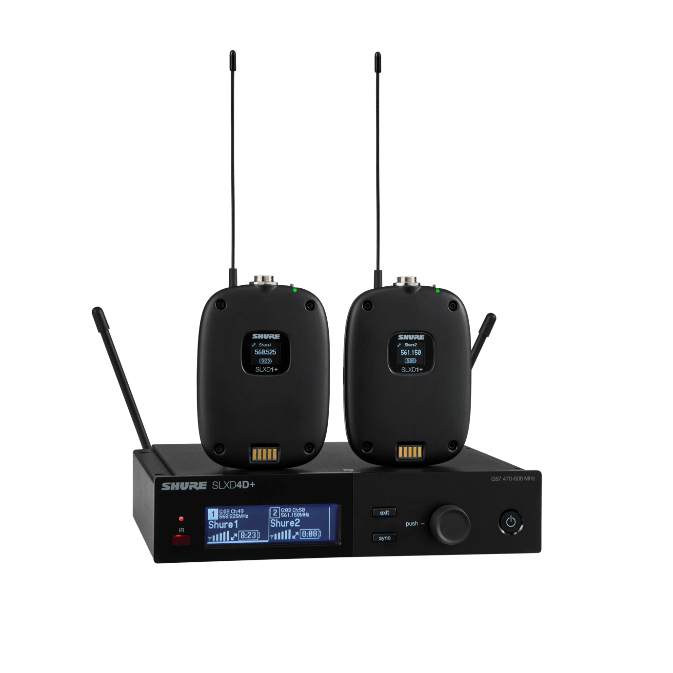 Shure SLXD14D+ ( 數位無線腰包式系統 body pack system )