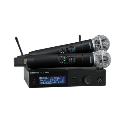 Shure SLXD24D+/58 (配備SLXD4D+接收機以及兩支SM58 無綫咪)