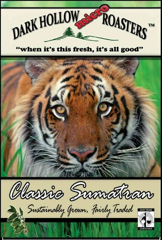 Sumatran Mandheling in the 5 pound "power user" bag.