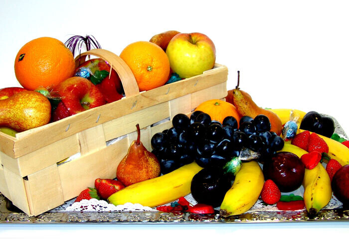 Obstkörbe natürlich