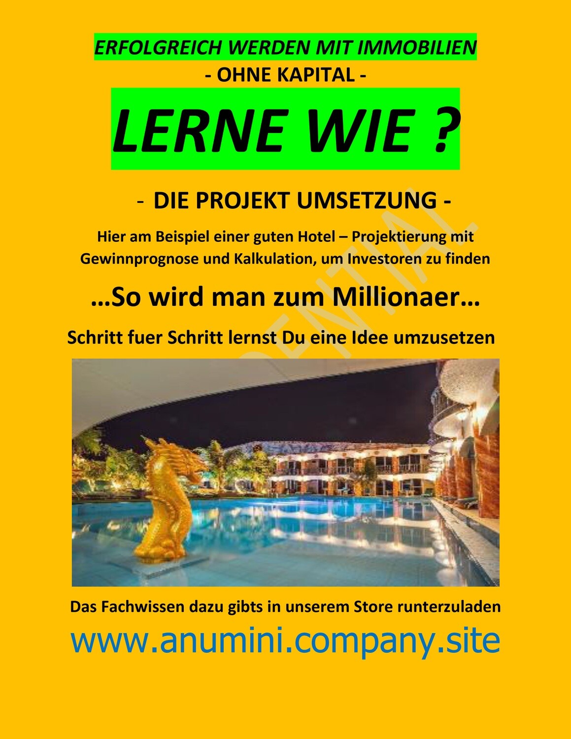 HIER LERNST DU WIE EIN PROJEKT KALKULIERT WIRD UM ERFOLGREICH INVESTOREN ZU FINDEN