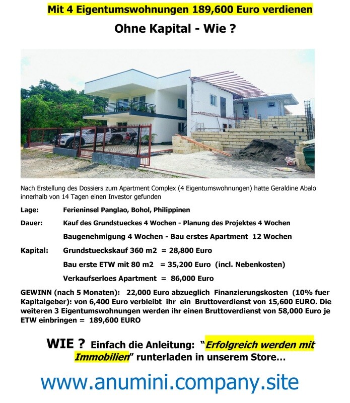 GELD mit Eigentumswohnungen verdienen - wir zeigen wie es geht - ohne Eigenkapital